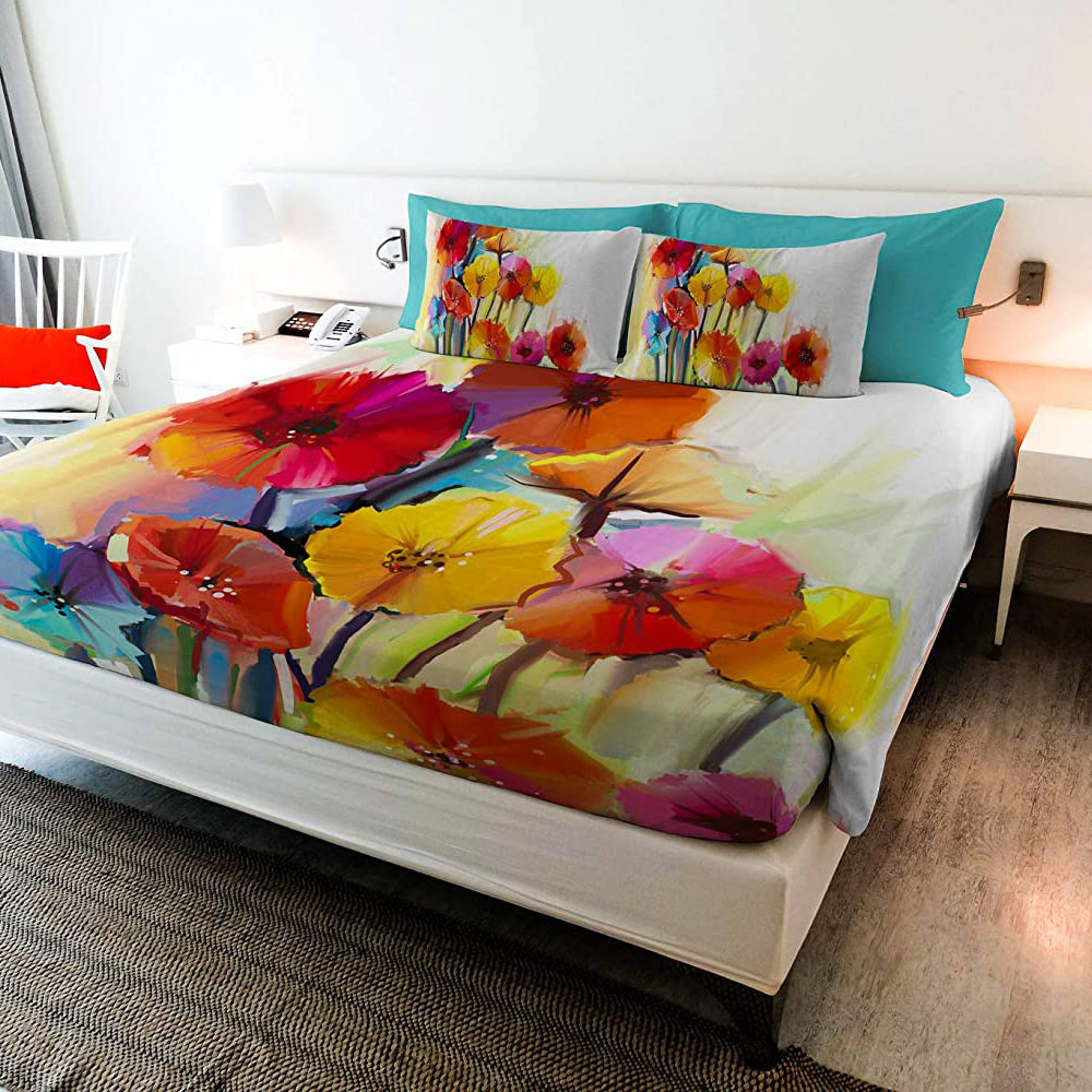 Parure Letto “PAPAVERI NEW” - 100% Cotone