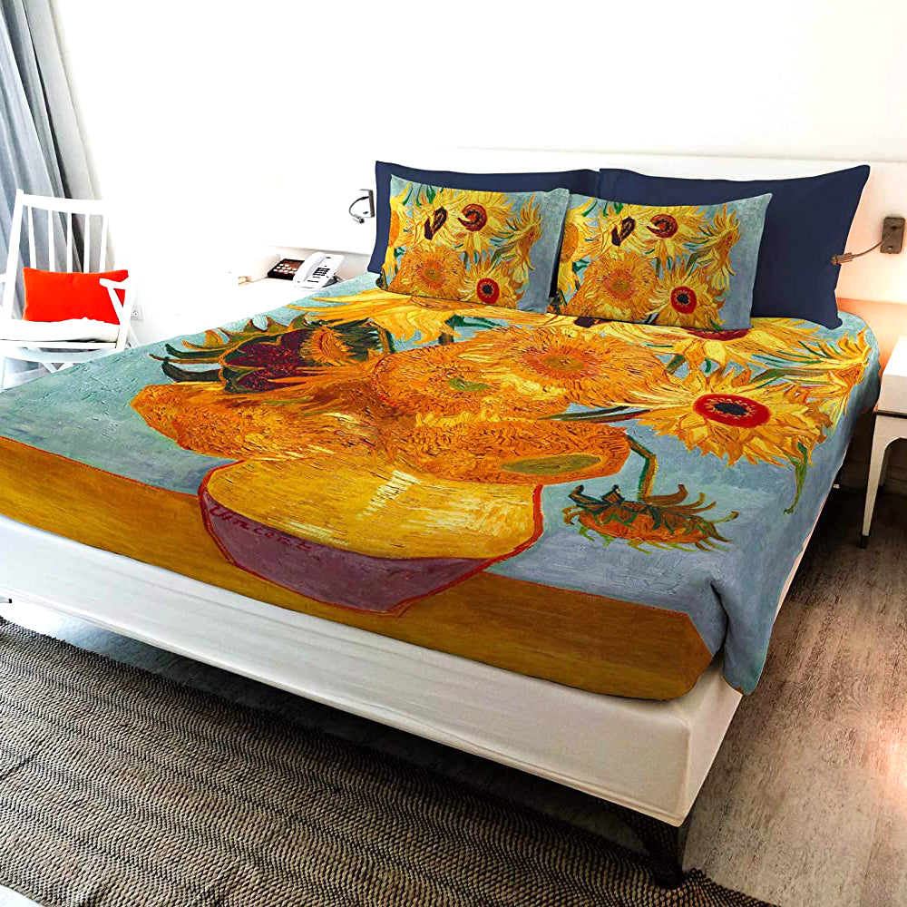 Parure Letto “GIRASOLI” - 100% Cotone - BIONDI HOME