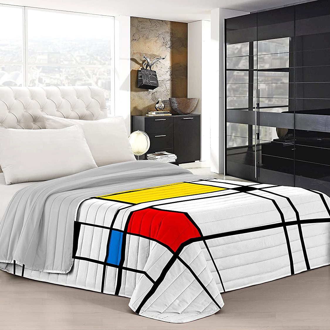 Trapuntino Estivo “MONDRIAN” - BIONDI HOME