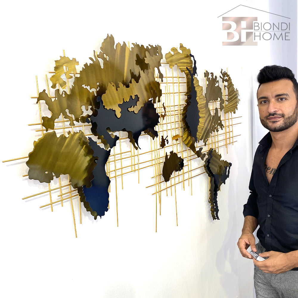 Decoro da Parete "MAPPAMONDO" - BIONDI HOME