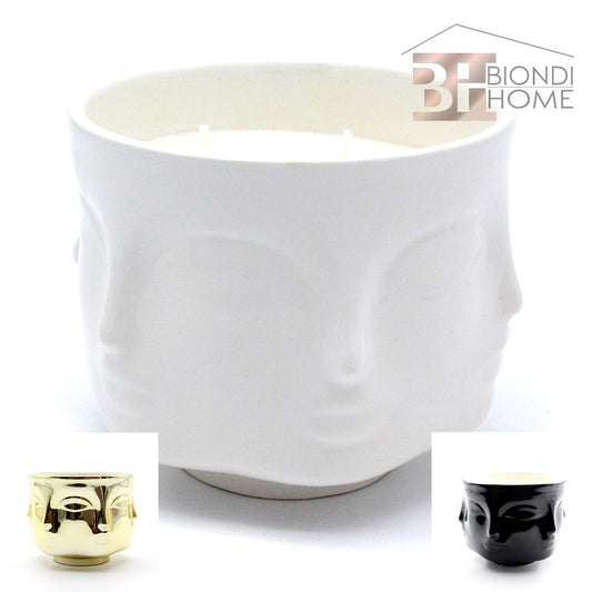 Portacandela “MULTIFACE" + Candela Profumata - BIONDI HOME