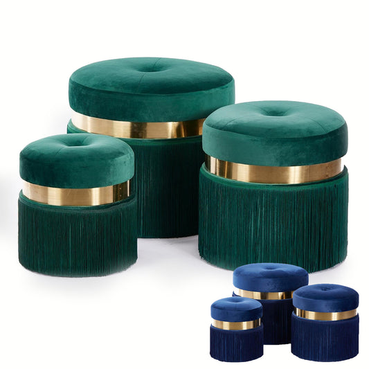 Set Pouf “ELITE” (3pz) - BIONDI HOME
