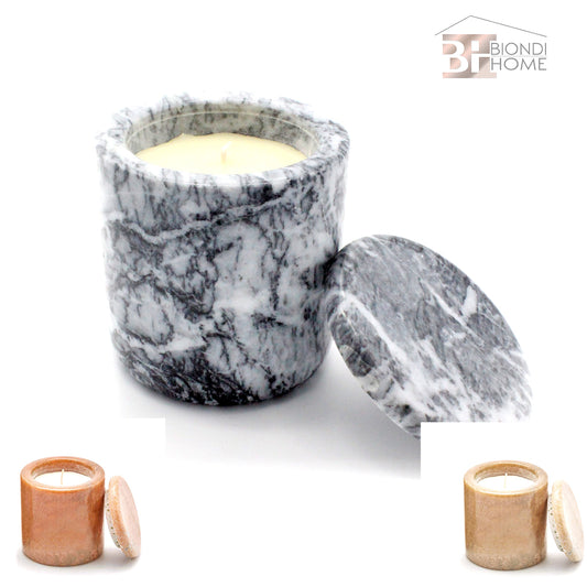 Barattolo “STONE” + Candela Profumata - BIONDI HOME