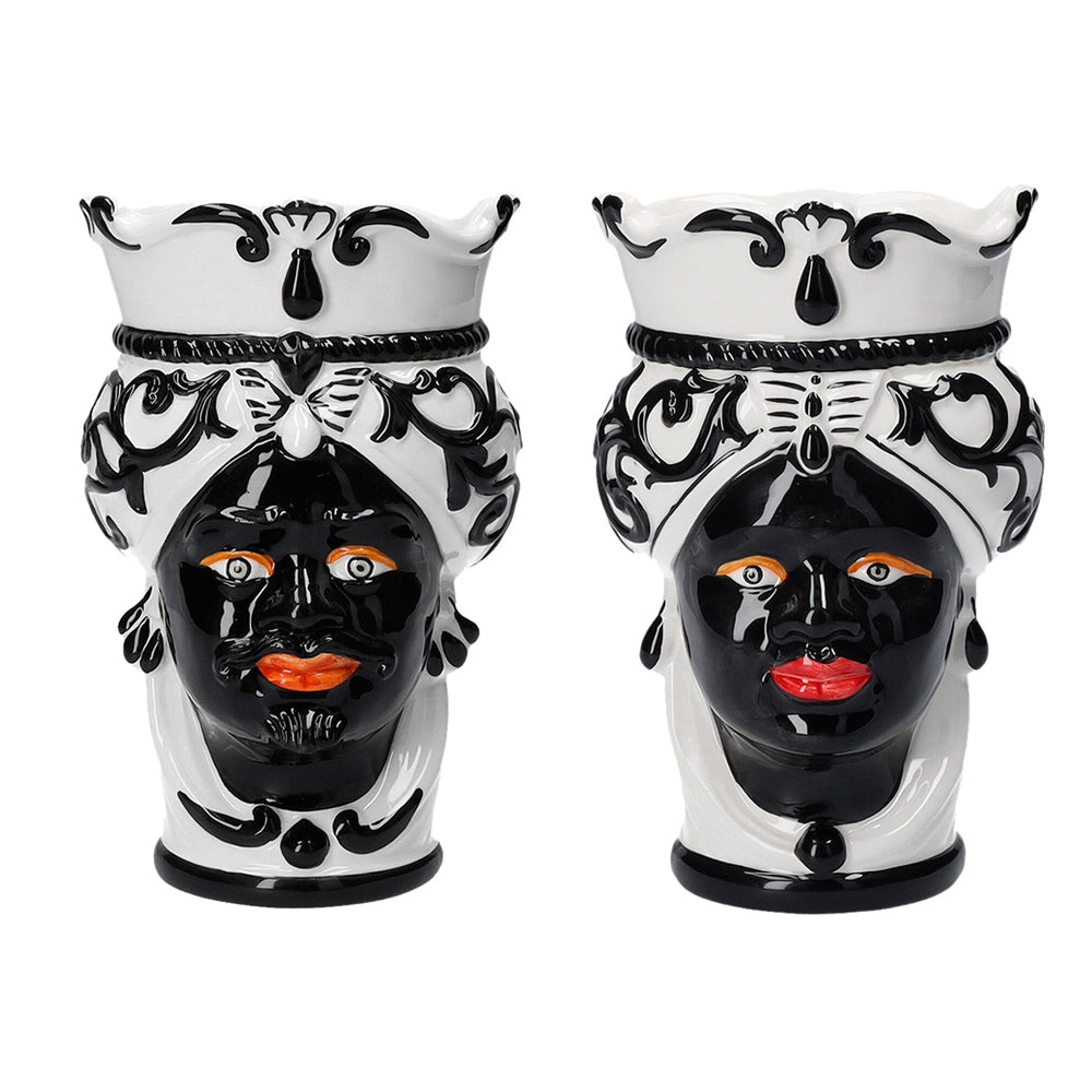 Vaso "TESTA DI MORO NERO”