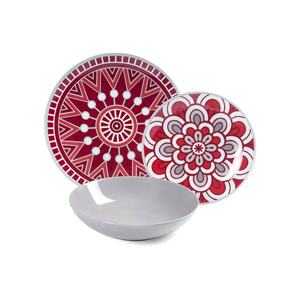 Servizio Piatti “MANDALA RED”