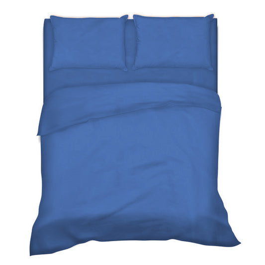 Completo Letto -BLU ROYAL- 100% Cotone TOP QUALITY - BIONDI HOME
