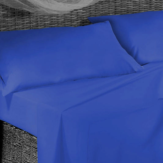 Completo Letto -BLU ROYAL- Microfibra - BIONDI HOME