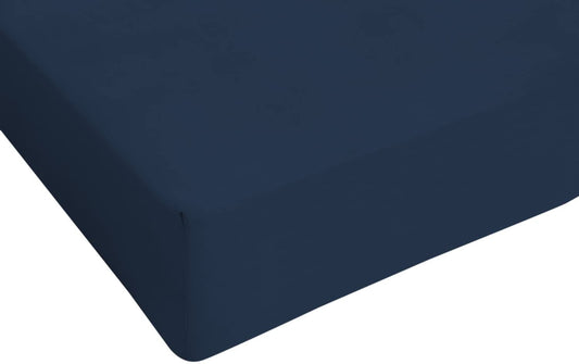 Lenzuolo Sotto con Angoli -BLU SCURO- Microfibra - BIONDI HOME