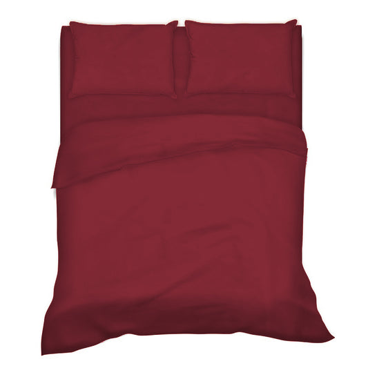 Completo Letto -BORDEAUX- 100% Cotone TOP QUALITY - BIONDI HOME