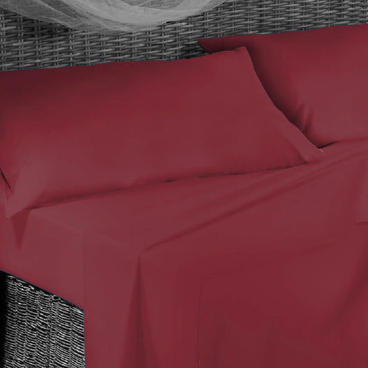 Completo Letto -BORDEAUX- Microfibra - BIONDI HOME