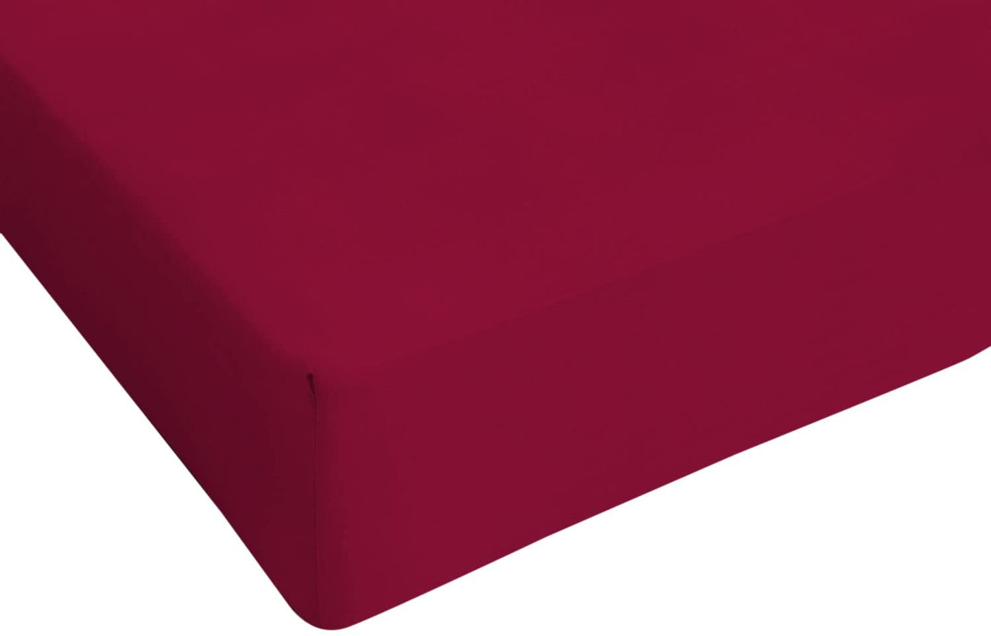 Lenzuolo Sotto con Angoli -BORDEAUX- 100% Cotone TOP QUALITY - BIONDI HOME
