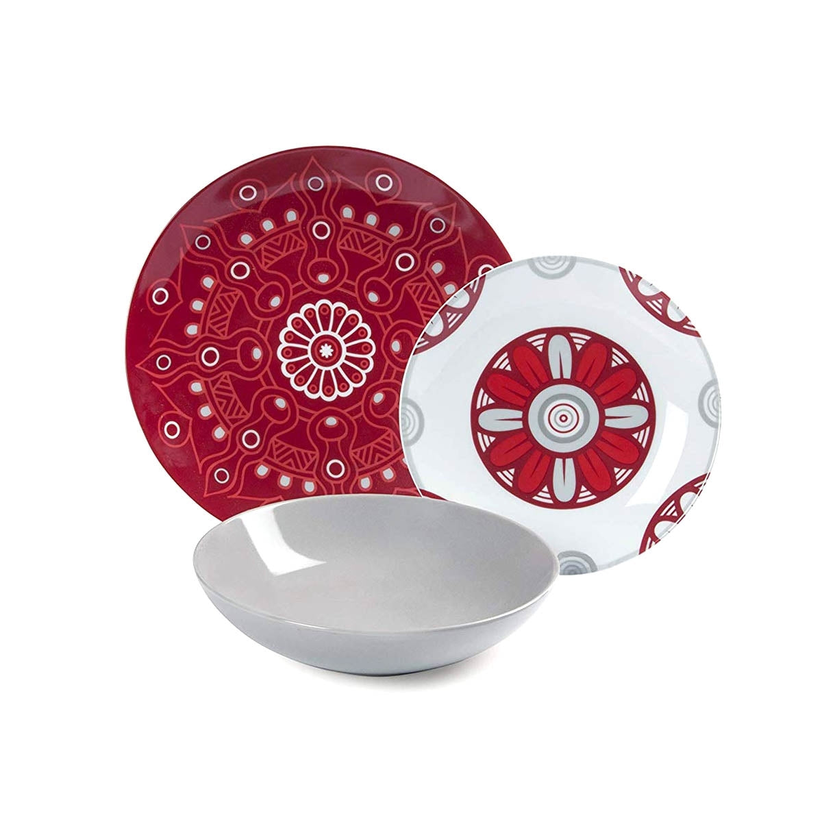 Servizio Piatti “MANDALA RED”
