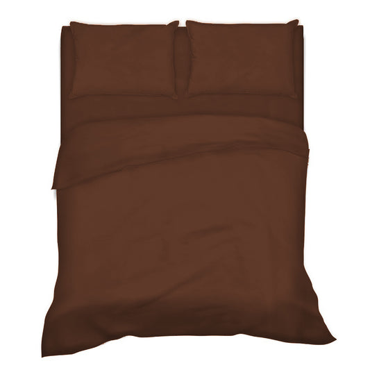 Completo Letto -CIOCCOLATO- 100% Cotone TOP QUALITY - BIONDI HOME