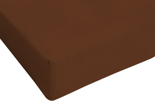 Lenzuolo Sotto con Angoli -CIOCCOLATO- 100% Cotone TOP QUALITY - BIONDI HOME