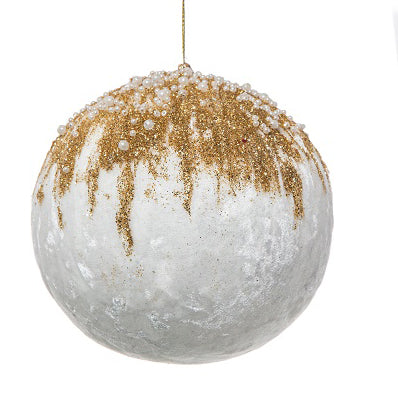 Pallina Natale “COLLIN” Bianca - BIONDI HOME