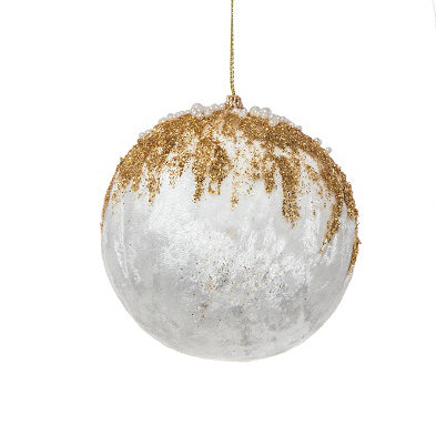 Pallina Natale “COLLIN” Bianca - BIONDI HOME