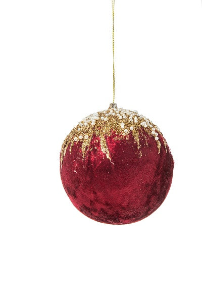 Pallina Natale “COLLIN” Rossa - BIONDI HOME