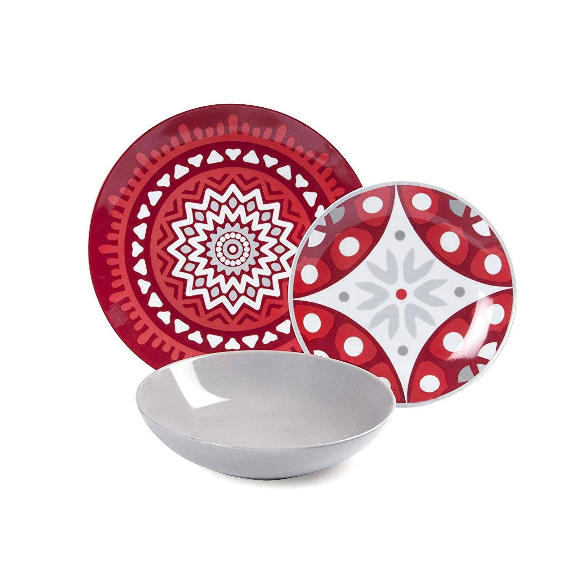 Servizio Piatti “MANDALA RED”