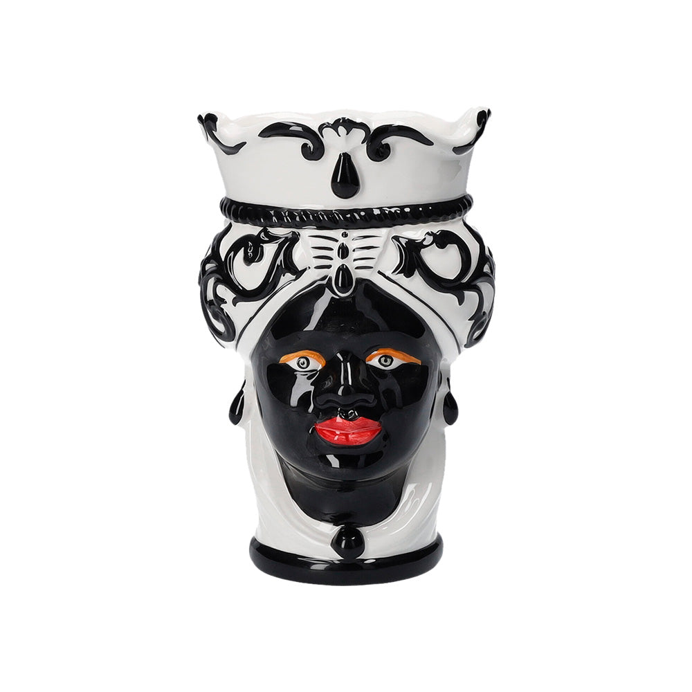 Vaso "TESTA DI MORO NERO”