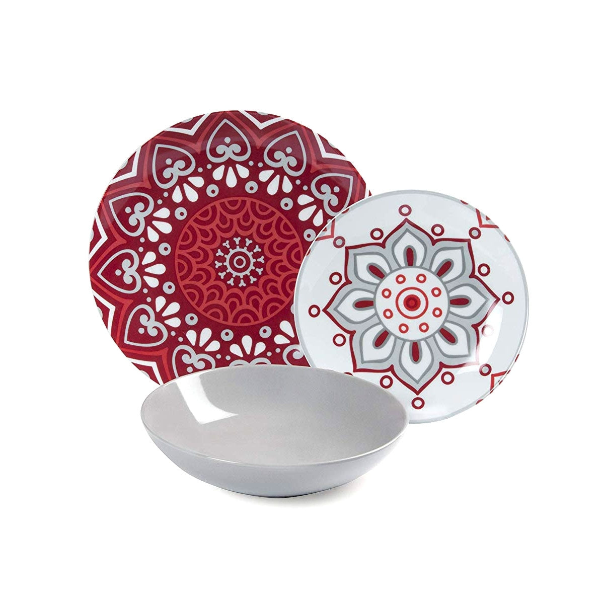 Servizio Piatti “MANDALA RED”