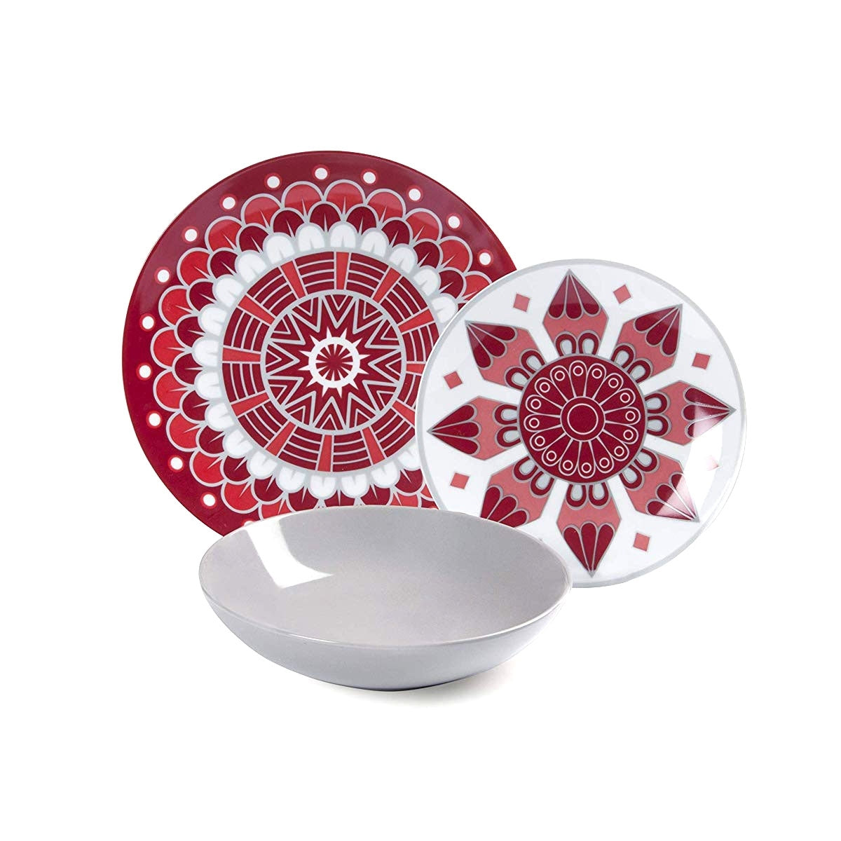 Servizio Piatti “MANDALA RED”