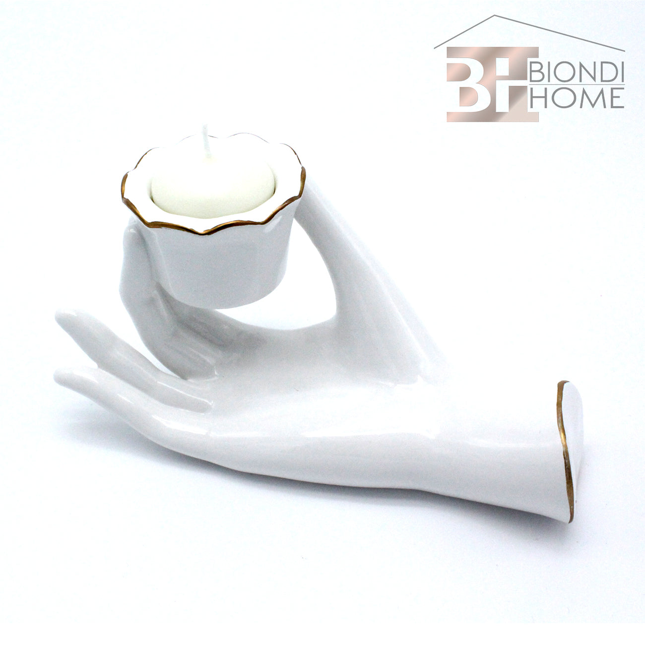 Portacandela “HAND” - BIONDI HOME