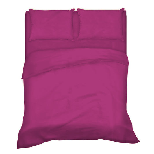 Completo Letto -FUCSIA- 100% Cotone TOP QUALITY - BIONDI HOME
