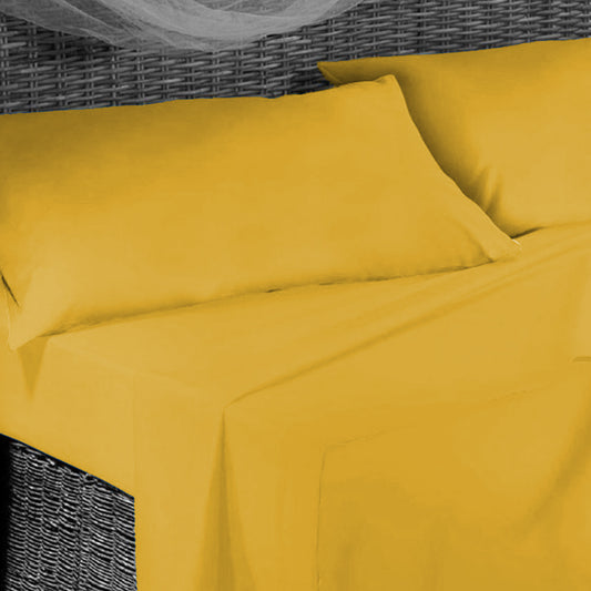 Completo Letto -GIALLO- Microfibra - BIONDI HOME
