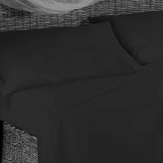 Completo Letto -NERO- Microfibra - BIONDI HOME