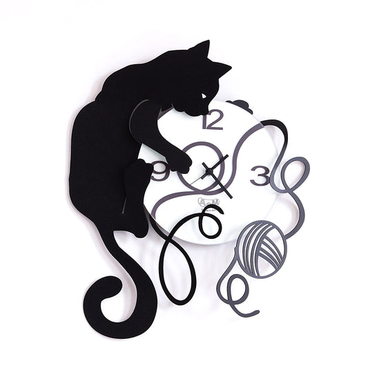 Orologio “GATTO GOMITOLO” 35x43cm - BIONDI HOME