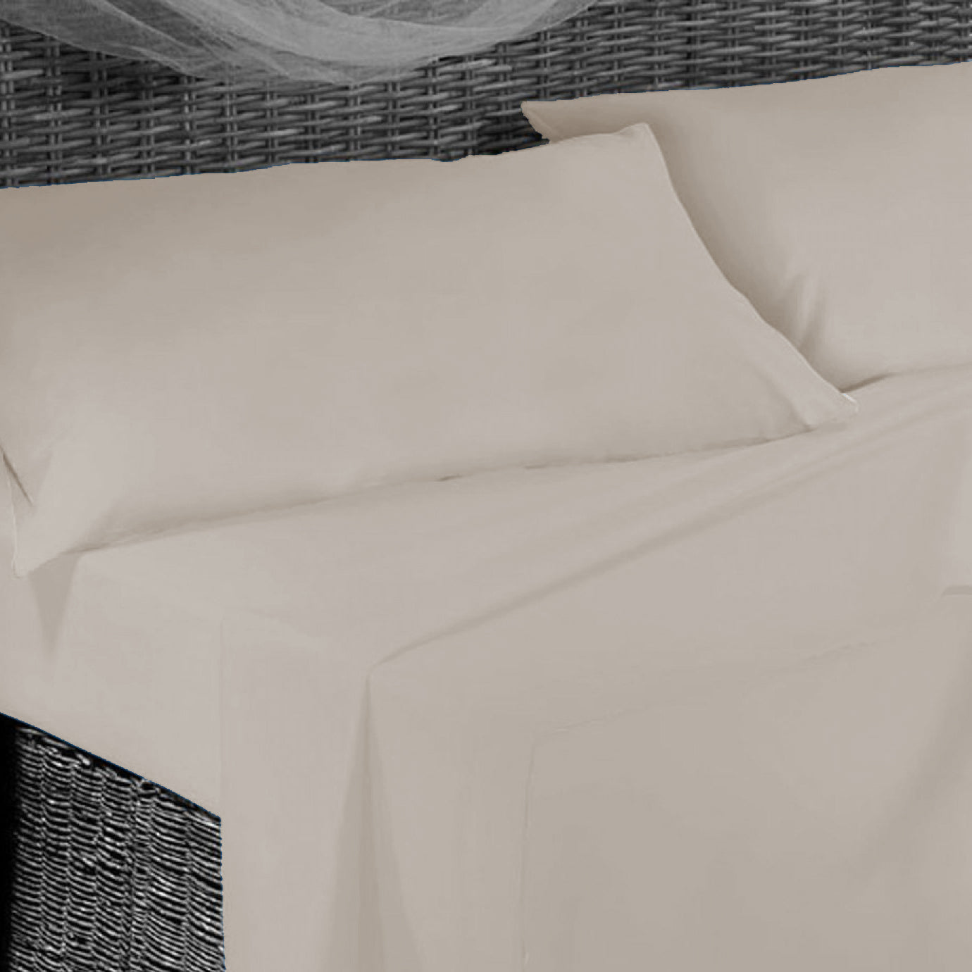 Completo Letto -PANNA- Microfibra - BIONDI HOME