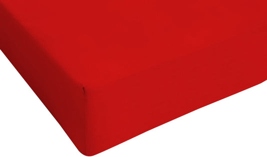 Lenzuolo Sotto con Angoli -ROSSO- 100% Cotone TOP QUALITY - BIONDI HOME
