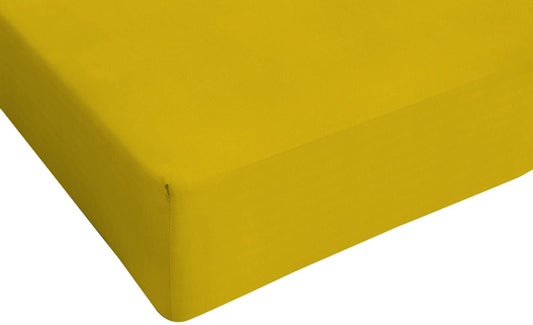 Lenzuolo Sotto con Angoli -SENAPE- 100% Cotone TOP QUALITY - BIONDI HOME