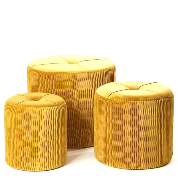 Set Pouf “COCO’” (3 pz) - BIONDI HOME