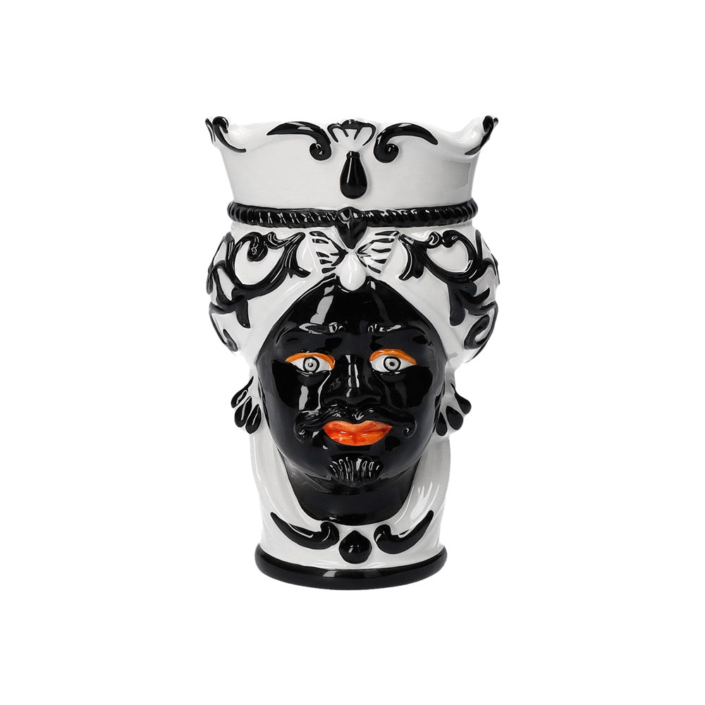 Vaso "TESTA DI MORO NERO”