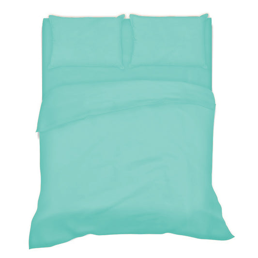 Completo Letto -VERDE ACQUA- 100% Cotone TOP QUALITY - BIONDI HOME