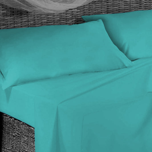 Completo Letto -VERDE ACQUA- Microfibra - BIONDI HOME