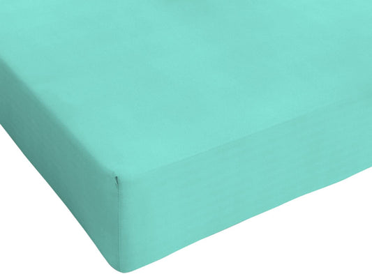 Lenzuolo Sotto con Angoli -VERDE ACQUA- 100% Cotone TOP QUALITY - BIONDI HOME