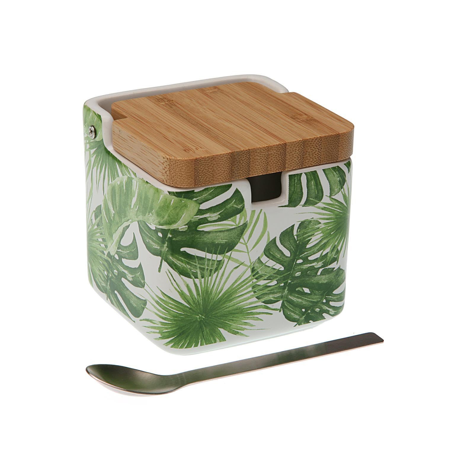 Zuccheriera “AFRICA” Con Coperchio Bamboo - BIONDI HOME