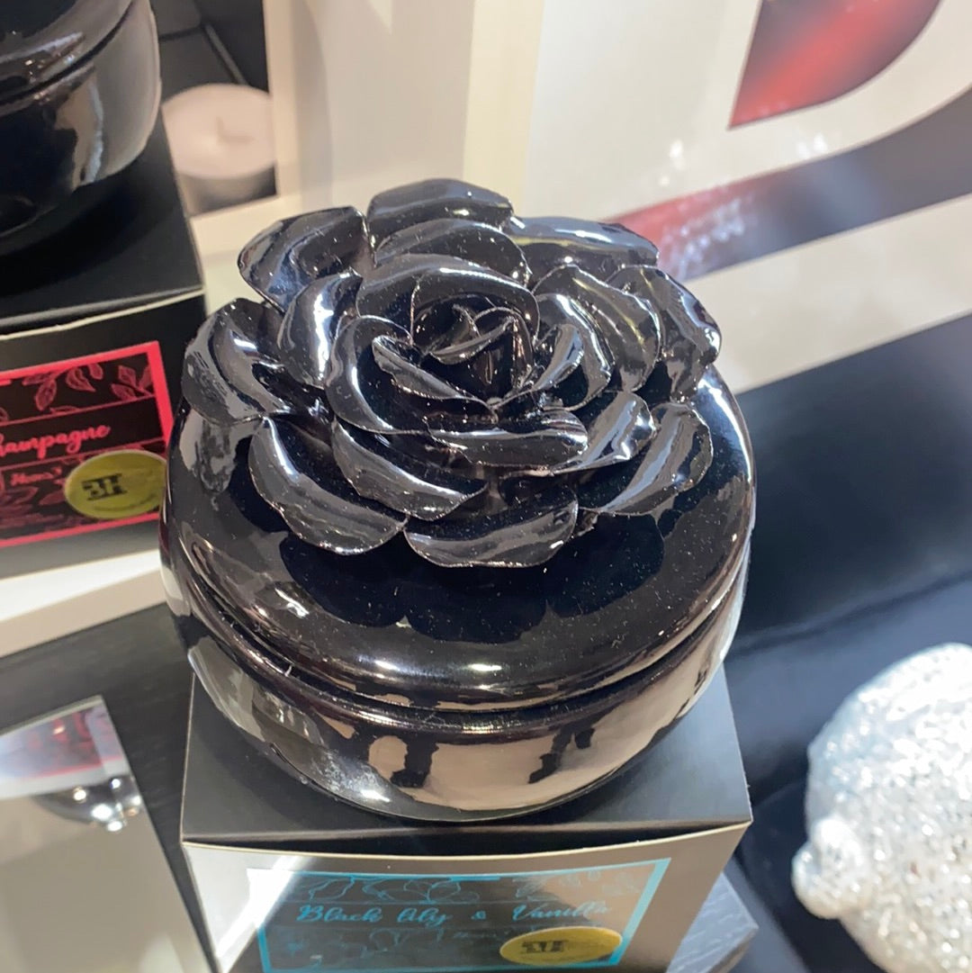 Portacandela + Candela Profumata “BLACKROSE” - BIONDI HOME